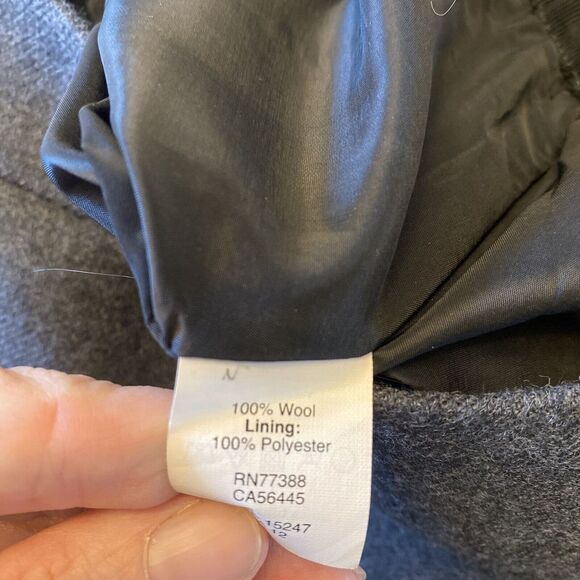 J Crew No 2 100% Wool Pencil Skirt 4P Career Corpcore Double Surge Charcoal Gray - Picture 6 of 6